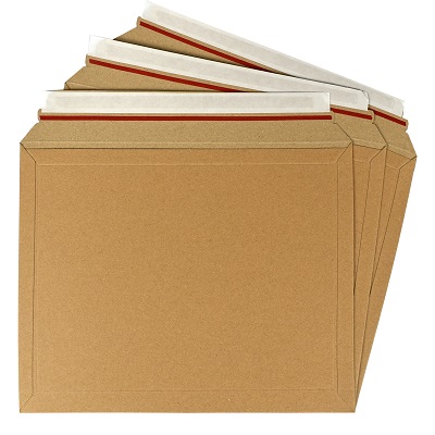 100 x Rigid Cardboard Envelopes 